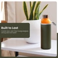 thumbnail image 3 of 18oz Mason Drinking Glass Bottles with Sleeves Set of 6, 3 of 9