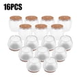 thumbnail image 1 of Pied de Chaise, 16 Pcs Housse de Pied de Meuble en PVC Transparent Optimisé pour l'Excellence, 1 of 12