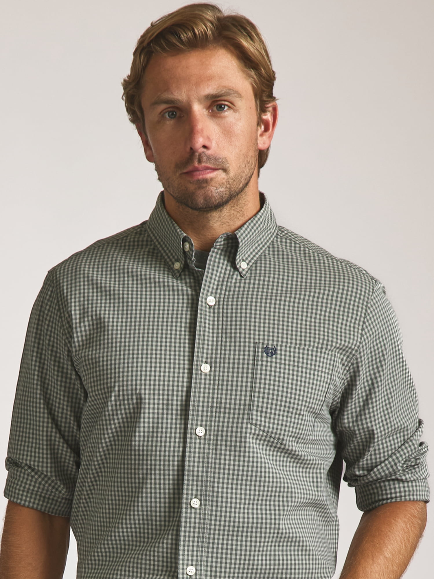 Chaps Men’s and Big Men’s Easy Care Long Sleeve Shirt, Sizes S–2XL