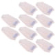 thumbnail image 5 of Toallas para el cabello de microfibra súper absorbentes, juego de 10, grosor mejorado para un secado más rápido, gorros de baño de color rosa claro, 5 of 8