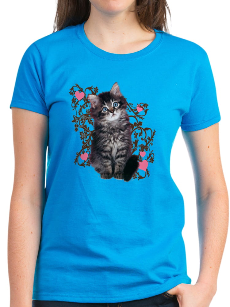 CafePress Cute Blue Eyed Tabby Cat Nightshirt 