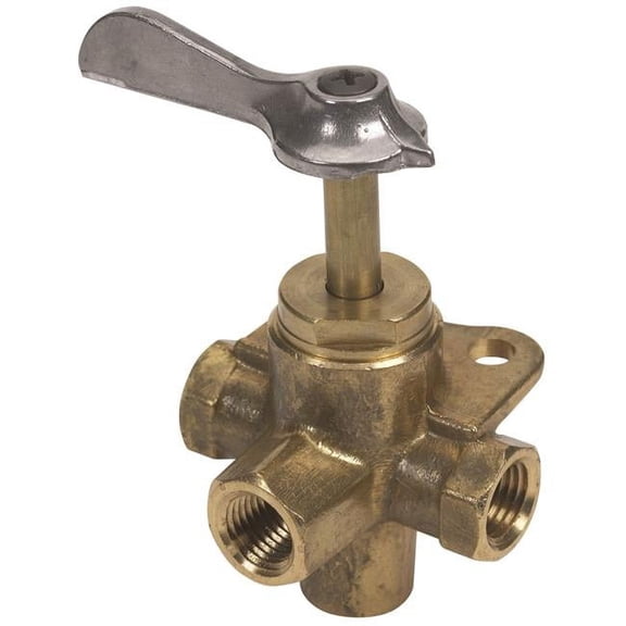 NEW MOELLER VALVE- 4-WAY BRASS 1/4IN FNPT MOE 03330410