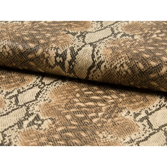 Minerva Faux Leather Fabric Beige - per yard