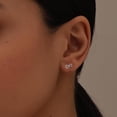 thumbnail image 3 of LeCalla 925 Sterling Silver Stud Earrings for Women | Cubic Zirconia Infinity Stud Earrings, 3 of 7