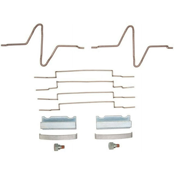 Front Brake Hardware Kit - Compatible with 1983 - 1999 Ford F800 1984 1985 1986 1987 1988 1989 1990 1991 1992 1993 1994 1995 1996 1997 1998