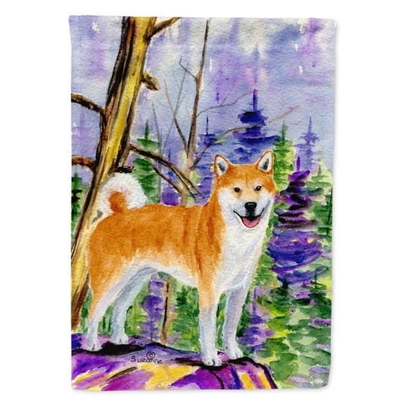 Caroline's Treasures SS8629-FLAG-PARENT Shiba Inu Flag, , multicolor