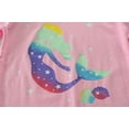 thumbnail image 3 of FEDPOP Toddler Girl Mermaid Pajamas 100% Cotton Kids Pjs Sleepwear Sets 4T, 3 of 7