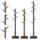 thumbnail image 5 of Perchero VASAGLE de madera maciza, independiente, nogal oscuro, 5 of 9
