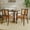 Caramel,Walnut, variant on Euroco Wooden Arm Dining Chairs Set of 2, Modern Fabric Upholstered Kitchen Side Chairs for Living Room,Dark Brown & Green