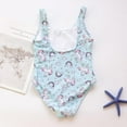 thumbnail image 4 of SILVERCELL Girls' One Piece Swimsuit Beach Swimwear Unicorn Print Bathing Suit 3-12 Years, 4 of 7