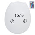 thumbnail image 4 of Luz nocturna LED de silicona con control remoto, carga USB, luz colorida para gato para dormitorio, 4 of 8