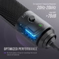 thumbnail image 3 of FIFINE K669B Pro USB Computer Microphone for Laptop & Desktop, Metal Condenser Microphone with Mute, Gain Control, Pop Filter for Gaming and Streaming, 3 of 9