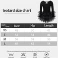 thumbnail image 6 of Girls Long Sleeves Tutu Dance Dress Ballet Leotard For Practice With Glitter Sequin Design And Crotch Snap Skirt, 6 of 6