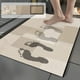 thumbnail image 1 of Tapete de Diatomita - Alfombra de baño absorbente de 40x60cm con respaldo antideslizante, microfibra de secado rápido, diseño degradado multicolor, 1 of 6