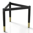 thumbnail image 3 of Furniture of America Modu Solid Wood Black Indoor Coffee Table Base Legs, 3 of 18