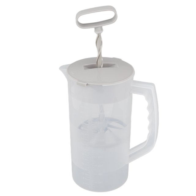 Extracteur de Jus Manuel, Échelle Claire PP Extracteur de Jus Manuel Mixeur Multi-Usage Capacité 2000ML pour Boisson Froide