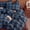Blue&black, variant on 100% Cotton Plaid Duvet Cover Set Queen Size – Green Brown Vintage Grid Bedding Set with Zipper Closure, 3 Pcs Breathable and Soft Gingham Duvet Cover for All Seasons