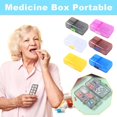 thumbnail image 2 of Portable Daily Pill Box Organizer Case Medicine Travel Storage Dispenser Case A0P7, 2 of 8