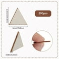thumbnail image 2 of 200Pcs Wooden Triangle Cutouts Unfinished Wood Cut Outs Small Blank Natural White Wall Hanging Slice Tags Ornaments Chips, 2 of 7