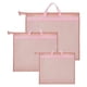 thumbnail image 4 of Bolsa de almacenamiento para bolsos con cremallera y asa, transparente, para armario, estante o monedero. Rosado, 4 of 8