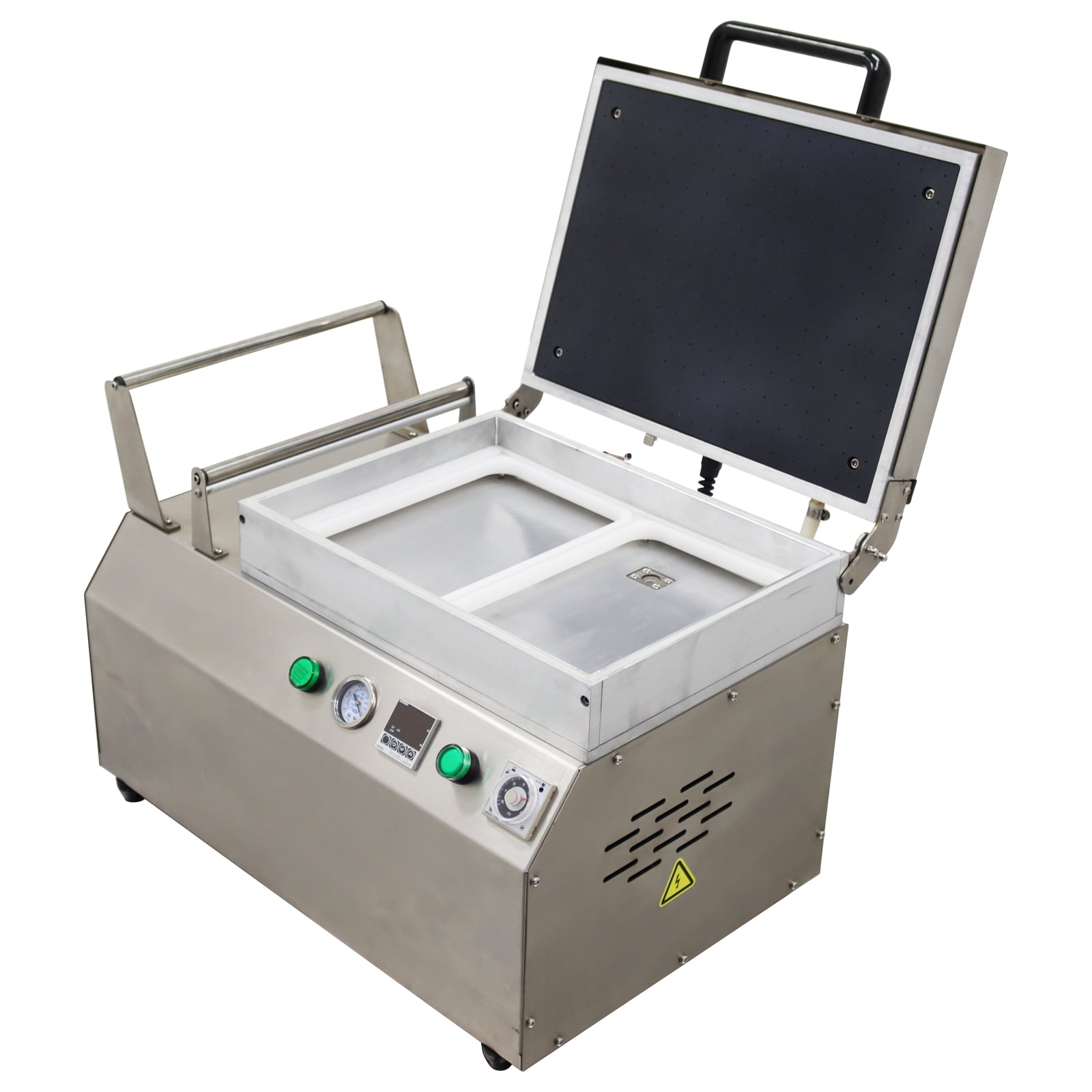 Commercial Bench Double Slot Vacuum Sealer Chamber Vacuum Sealer Meat Fruit Seafood Vacuum Sealer 220V