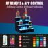 thumbnail image 3 of 4 Niveles 16 Inch Bottle cm de Profundidadisplay Estante Bar Shelves con Remote & App Control 16 Colors 4 Music Modes Acrylic Lighted Bottle cm de Profundidadisplay para Liquor Shelves, 3 of 7