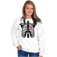 thumbnail image 6 of Skeleton Rib Cage Cute Set His Hers Women Crewneck Sweatshirt Brisco Brands X, 6 of 7