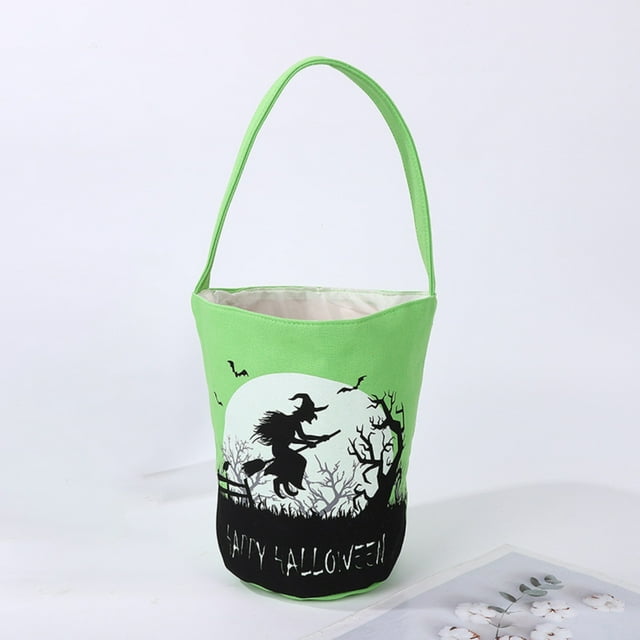 Produits Textiles pour la Maison Seau à Bonbons en Toile Citrouille Sac Réutilisable Portable Multifonction Halloween