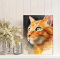 thumbnail image 2 of Orange Cat Portrait Canvas Print, Feline Wall Art Gift for Living Room Bedroom Kitchen Office Hallway Pet Lover Decor, 2 of 8
