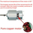 thumbnail image 6 of 755 Type Motor for Weed Trimmer - 21V Lithium Battery Grass Cutter Motor with Long Shaft for Efficient Weed Cutting and Trimming, 6 of 6