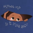thumbnail image 2 of CafePress - Funny Peeking Out Baby May Maternity Dark T Shirt - Maternity Dark T-Shirt, 2 of 3