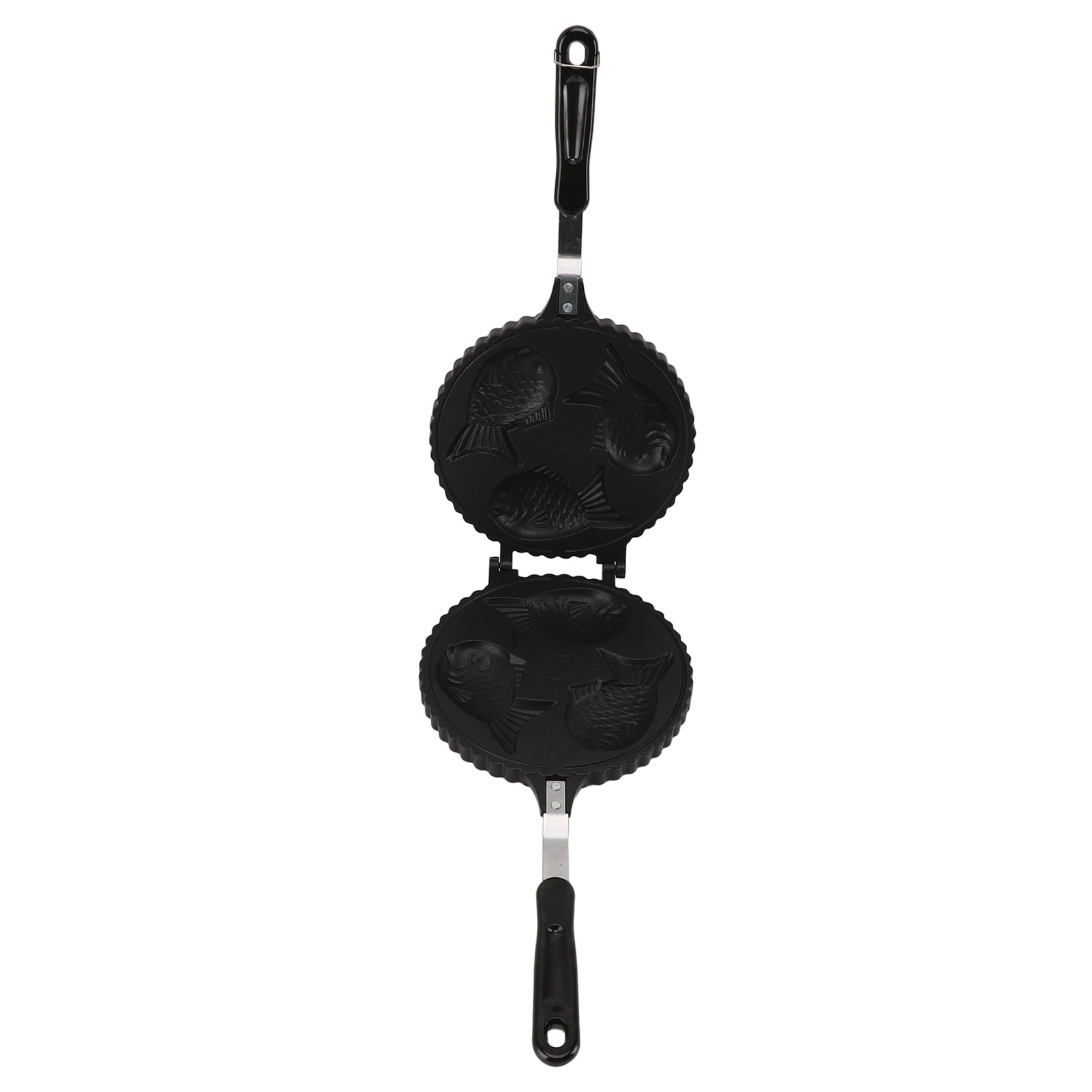 Taiyaki Pan, 3 Fish Cute Fish Waffle Maker Pan Double Sided  for Home