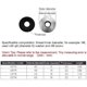 thumbnail image 2 of Juego de 50 arandelas, KkvoGmle, acero inoxidable/caucho, plata/negro, 2 of 3