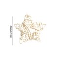 thumbnail image 2 of Handwoven Rattan Star Ornament Set Natural Fiber Hanging Decor Pieces For Wall Indoor Tabletop Display Home Farmhouse Decoration, 2 of 6