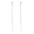 thumbnail image 2 of SmartBy 1 Pair Women Hanging Earrings Long Linear Tassel Alloy Electroplated Ear Jewelry Lady Prom Cocktail Party Dangle Earrings, 2 of 7