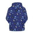 thumbnail image 2 of Xoenoiee Music Print Casual Hooded Jacket for Teen Girls Boys Zip Up Hoodie Long Sleeve Sweatshirt with Pocket Kids Youth Fall Outerwear Outfits for 14-16 Years Kids, 2 of 7