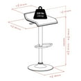 thumbnail image 3 of Winsome Obsidian Adjustable Swivel Stools, 2-Pc Set, Black, 3 of 9