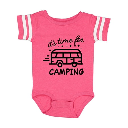 

Inktastic It s Time For Camping with Camper Gift Baby Boy or Baby Girl Bodysuit
