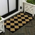 thumbnail image 4 of JONATHAN Y CocoHarbor Greet 17" x 30" Mat, Peater Classic Casual Commerical Natural Coir - Natural/Black Geo, NRF111A-1730, 4 of 5