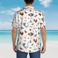 thumbnail image 4 of Fuzoiu Farm Birds Goose Print Hawaiian Shirt for Men, Summer Beach Casual Short Sleeve Button Down Shirts, Men’s Beach Summer Shirts with Pocket,Medium, 4 of 7