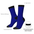 thumbnail image 4 of Fuzoiu Navy Print Athletic Crew Socks for Men & Women,Casual Crew Socks,Above Ankle Crew Socks for Business, Casual, 4 of 6