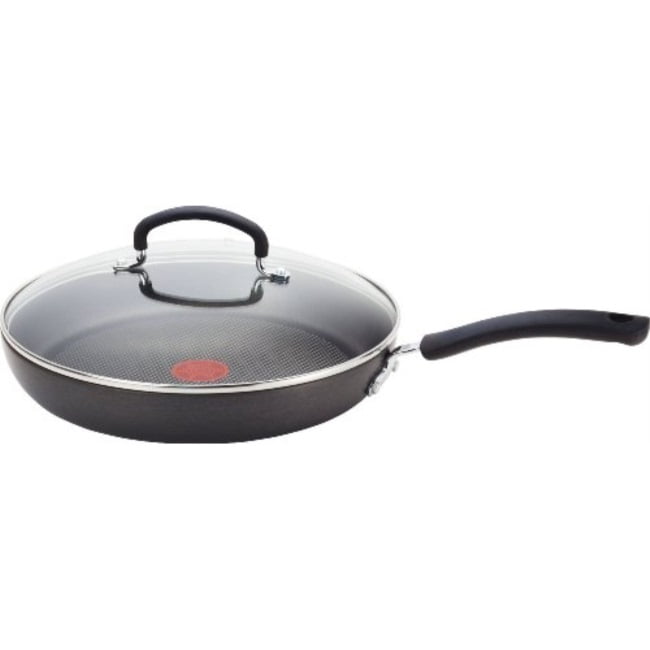 Photo 1 of **USED** T-fal Ultimate Hard Anodized Nonstick Fry Pan 10 Inch Oven Safe 400F, Lid Safe 350F Cookware, Pots and Pans, Dishwasher Safe Black
