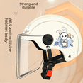 thumbnail image 2 of Casco de bicicleta eléctrica universal para hombre y mujer, protección solar de verano, medio casco, gorra de seguridad para motocicleta para las cuatro estaciones, 2 of 5