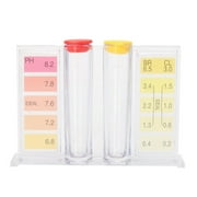 Pool Water Test Kit for pH, 2-in-1 Spa Test Indicator with Reagent Solutions, Portable Swimming Pool Water Quality Tester with Color Chart, Easy to Use