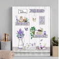 thumbnail image 3 of Rustic Flower Bathroom Wall Art Farmhouse Purple Canvas Wall Decor Country Floral Lavender and Butterfly Pictures Painting Soak Relax Unwind Artwork for Bathroom Bedroom Living Room 12"x16", 3 of 7
