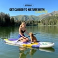 thumbnail image 2 of Quashley Inflatable Paddle Board 11' x 34" Wide All-Around SUP with Paddle, Pump, Backpack & Leash, 2 of 8