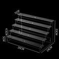 thumbnail image 2 of 2-5 Layers Acrylic Ladder Display Stand Perfume Doll Transparent Storage Rack, 2 of 6