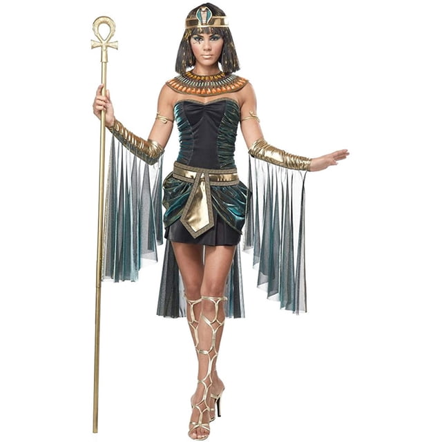 Disfraz PREMIUM Cleopatra California Costumes Collections Reina del Nilo Verde tornasol Para Dama