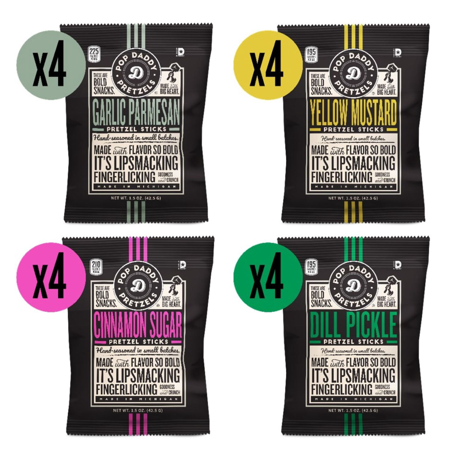 Pop Daddy Pretzels - 1.5oz 16 pack Variety