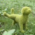 thumbnail image 1 of Adorno de flocado de simulación de hierba verde, cachorro de adorno de flocado de simulación de resina, adornos de escultura de cachorro de flocado de simulación, decoraciones de estatua de estatuill TUNC Sencillez, 1 of 3